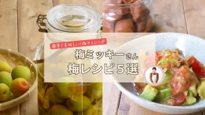 梅講師・梅ミッキーさんの簡単＆美味しい！手抜きに見えない梅レシピ＆梅しごと５選！